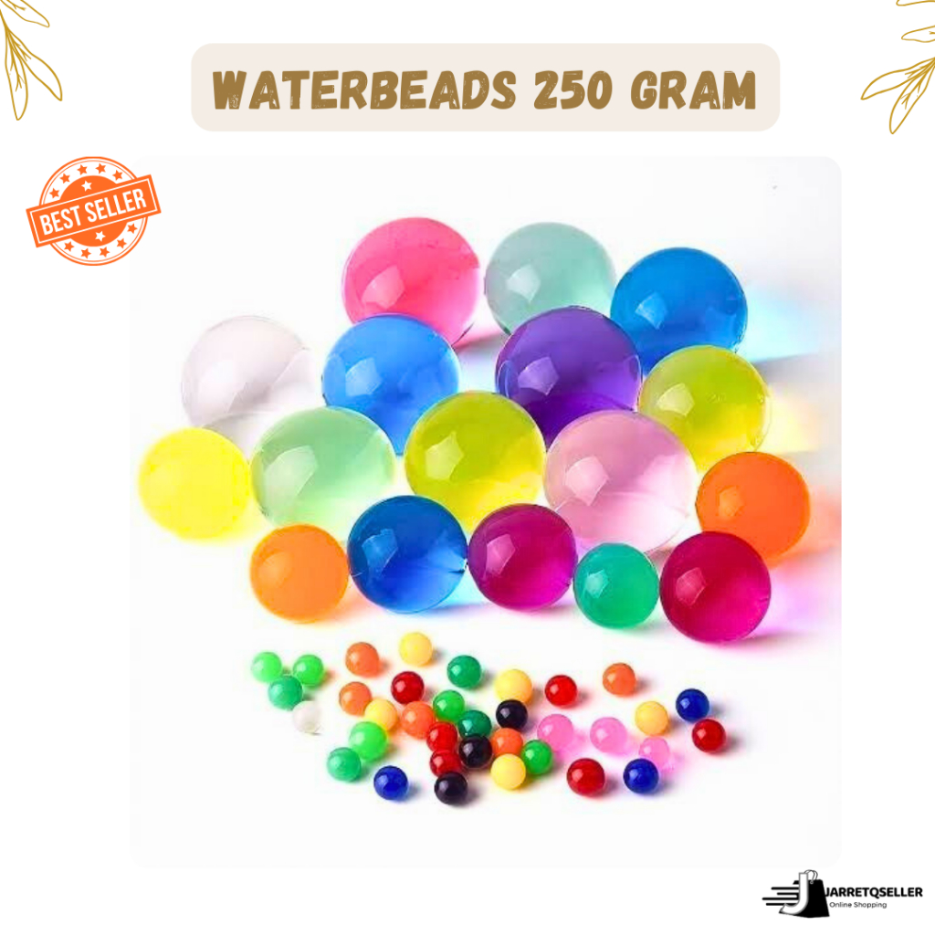 🆕 Waterbeads Kecil Campur Warna Warni Kemasan 250 Gram | JellyBall Lucu Mainan Anak Bola Air Tanaman