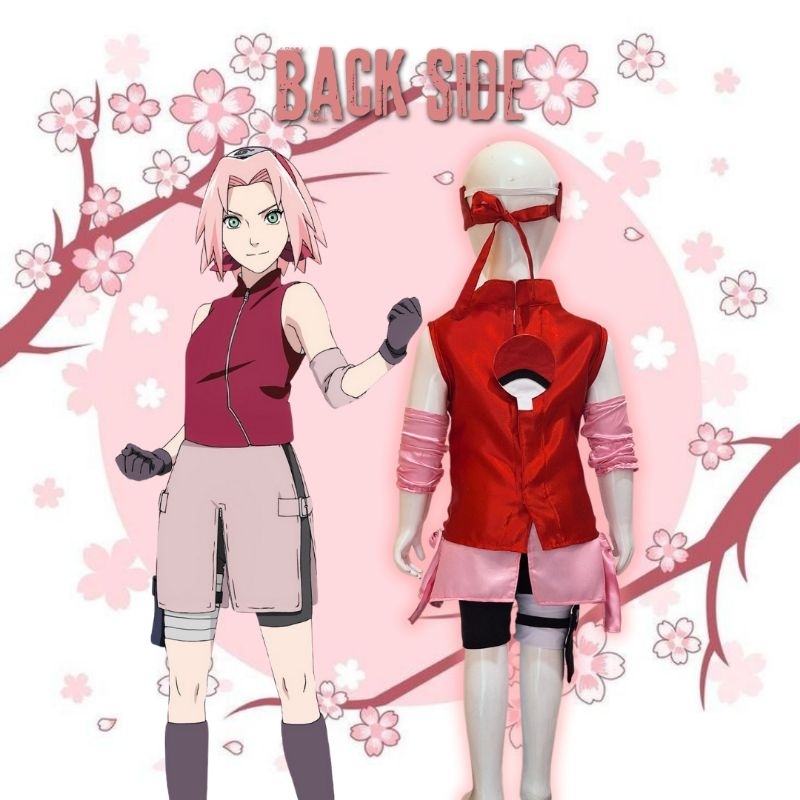 Kostum Haruno Sakura Untuk Anak | Haruno Sakura Costume For Kids | Costume Cosplay