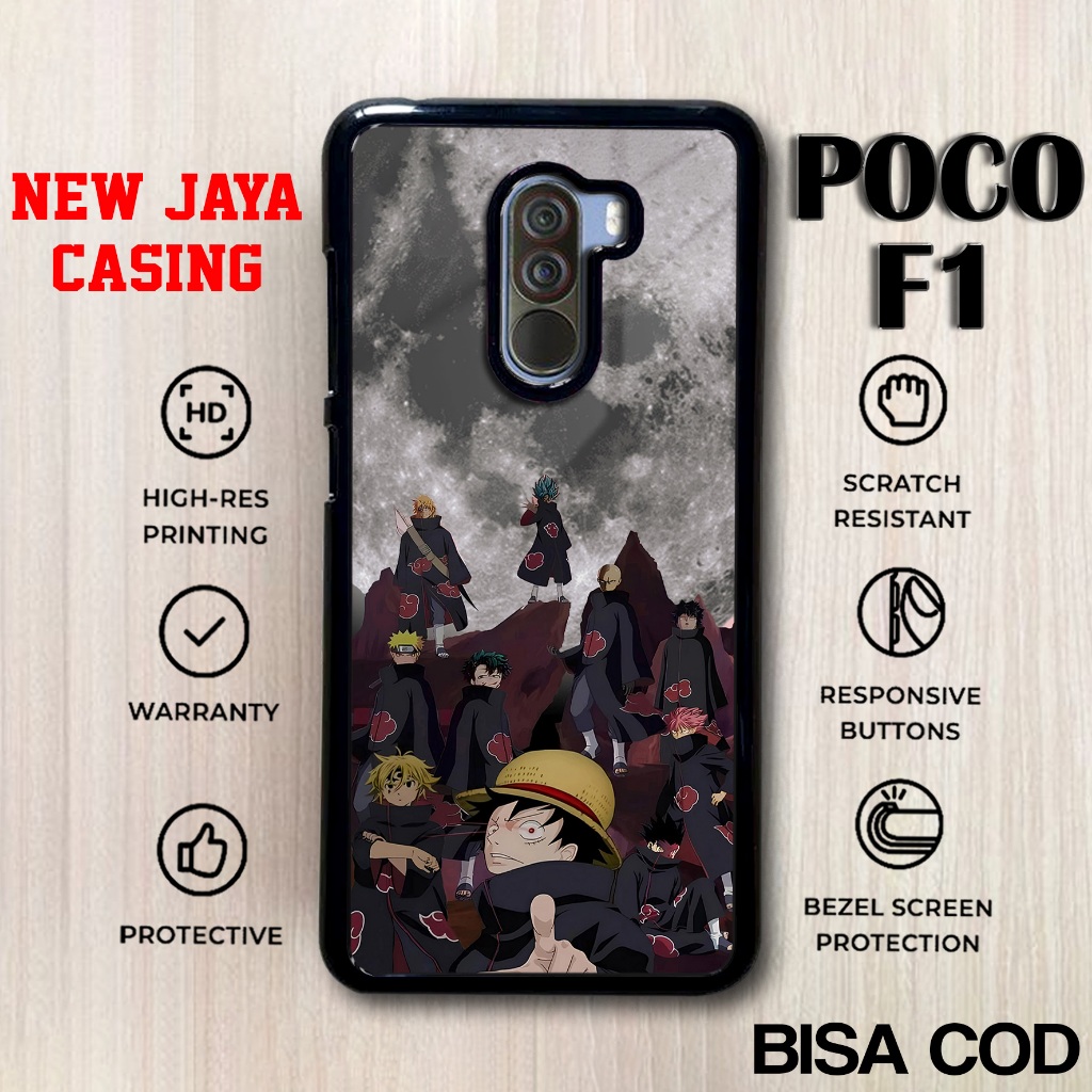 Casing Xiaomi Poco F1 Terlaris Anime Cowok Case F1 Terbaru Hardcase Softcase Glossy Kesing Termurah