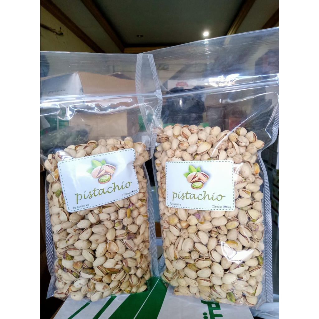 

Kacang pistachio johnfarmer 500gr tanpa pewarna sintetis makanan