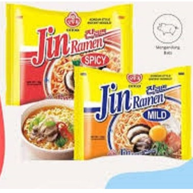 

OTTOGI Jin Ramen Hot Spicy Noodle Mie Kuah Korea Pedas dan Mild
