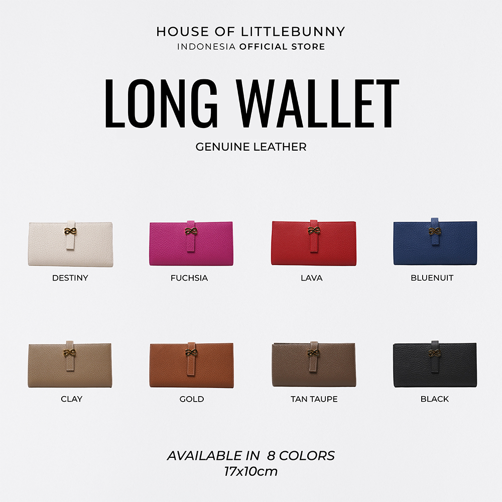 Dompet LittleBunny - Timeless Long Wallet Leather Original | Dompet Wanita | House Of LittleBunny