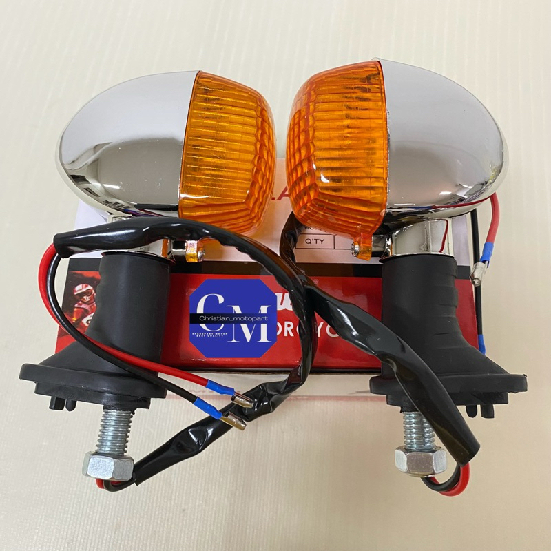 LAMPU SEN SEIN RITING KAWASAKI NINJA R NINJA RR KRL KR5 KRR, SEPASANG ( WARNA KUNING )