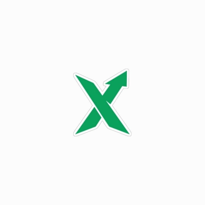 

sticker StockX logo X brand stiker diecut