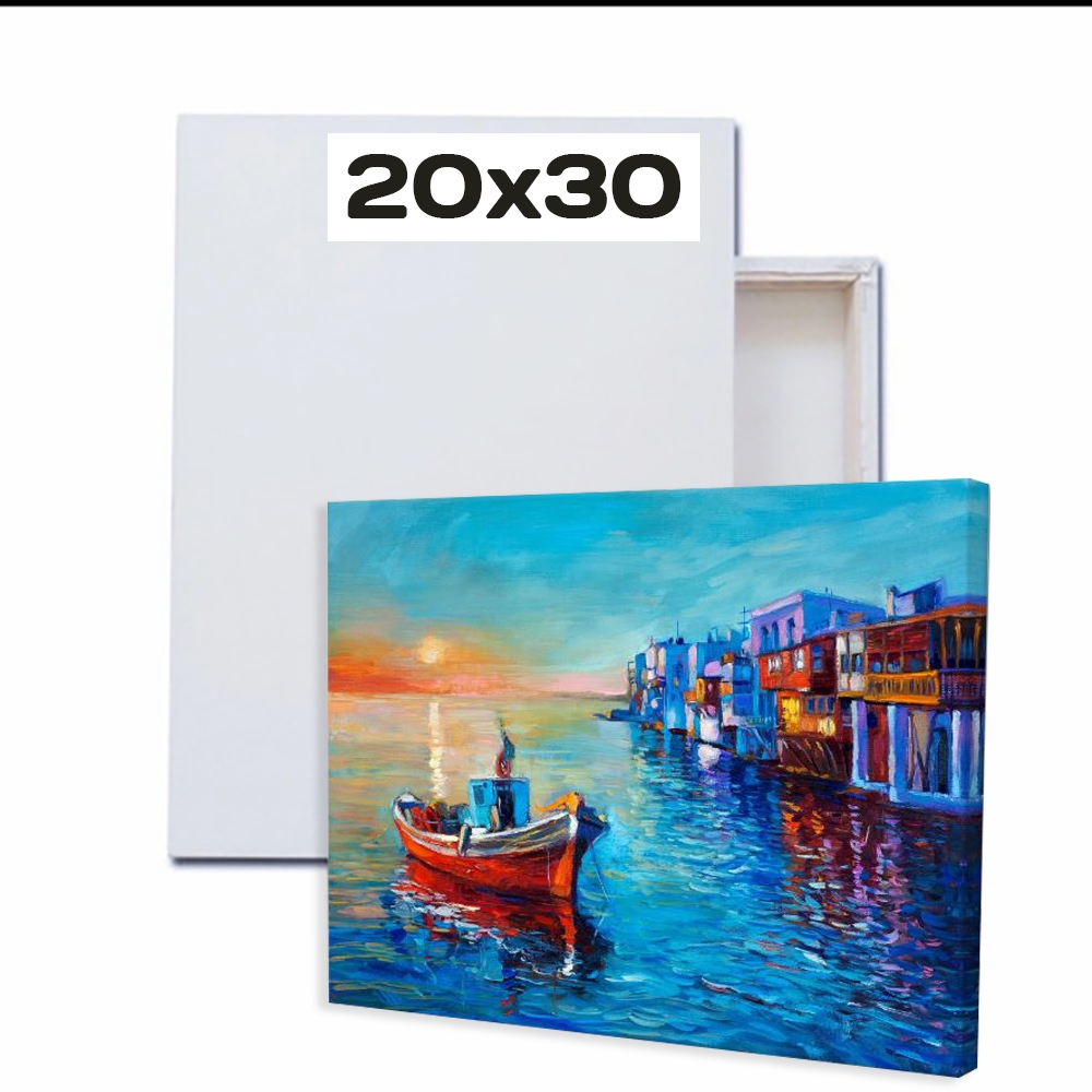 

Kanvas Lukis 20x30 cm - Painting Canvas Oil, Acrylic, Watercolor - Cat Minyak, Akrilik & Air