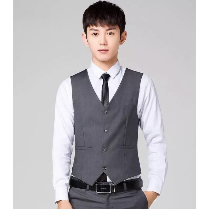 Vest Rompi Formal Jas Bazzer WISUDA SMA/SMK Rompi Kerja Waiters Hotel Cafe Restoran