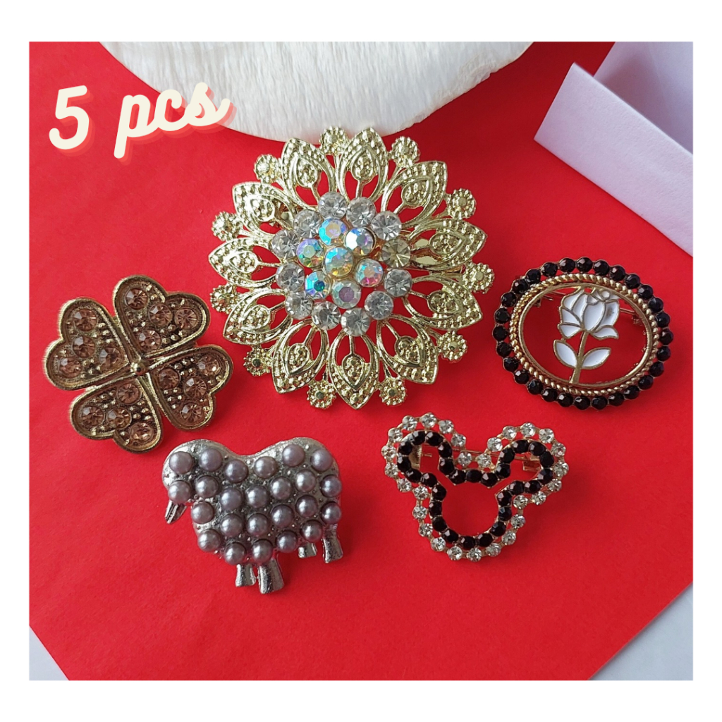 Bros Dagu Kecil Lusinan Peniti Hijab Aksesoris Jilbab Pin Kerudung