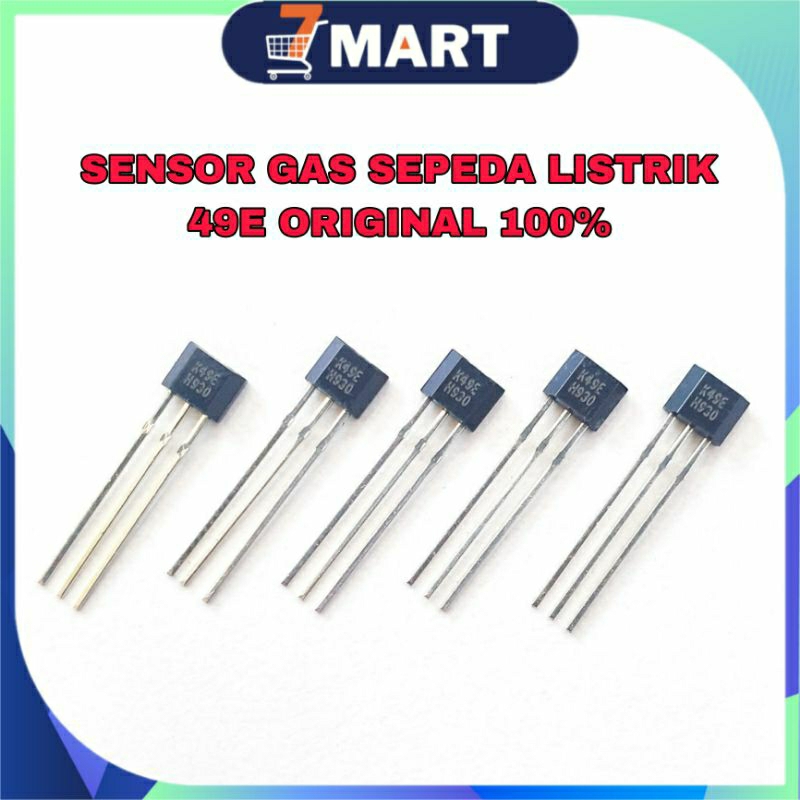 ORIGINAL Sensor Handle Gas 49E Transistor Hall Sensor 49E Handle Gas Sepeda Listrik