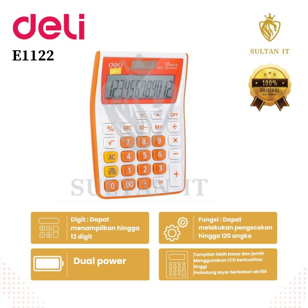 

DELI Calculator 12-digit [E1122] ORI