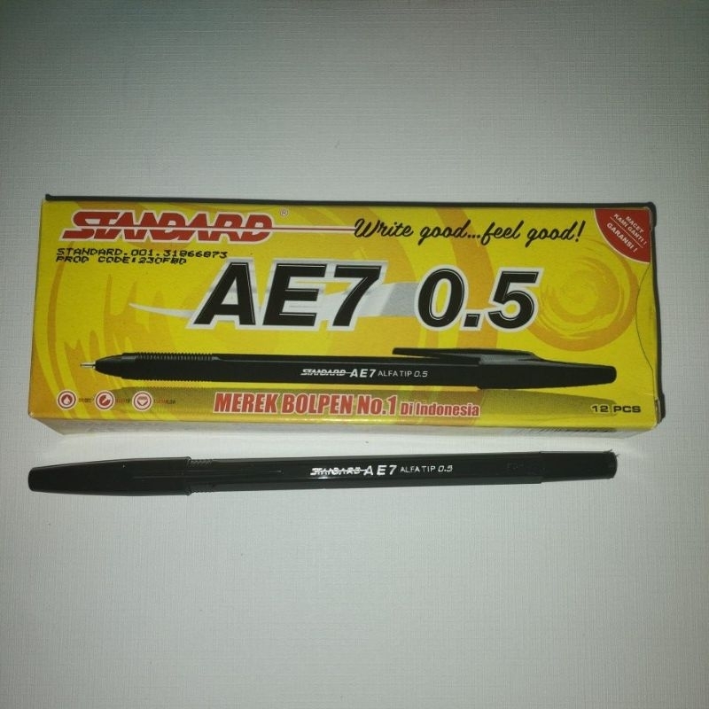 

pen standard hitam isi 12 pcs