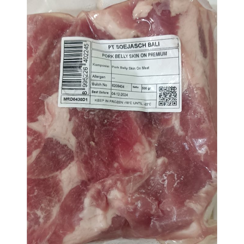 Pork Belly Skin On Sancam Babi (PT. Soejasch Bali)