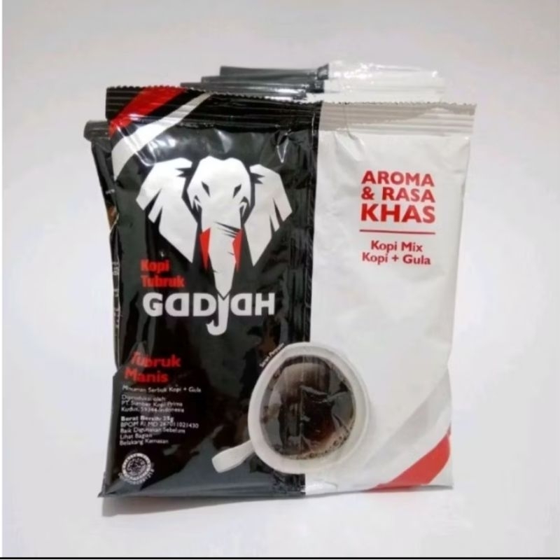 

Kopi Gajah tubruk 10 sachet x 25 gr Pengiriman Tercepat