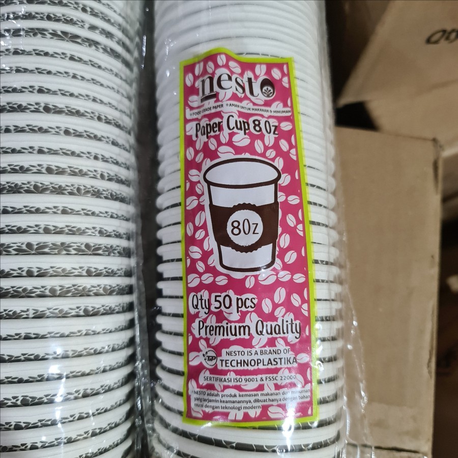 Paper Cup / Gelas Kertas 8 OZ Kopi , teh , jagung , jasuke motif batik