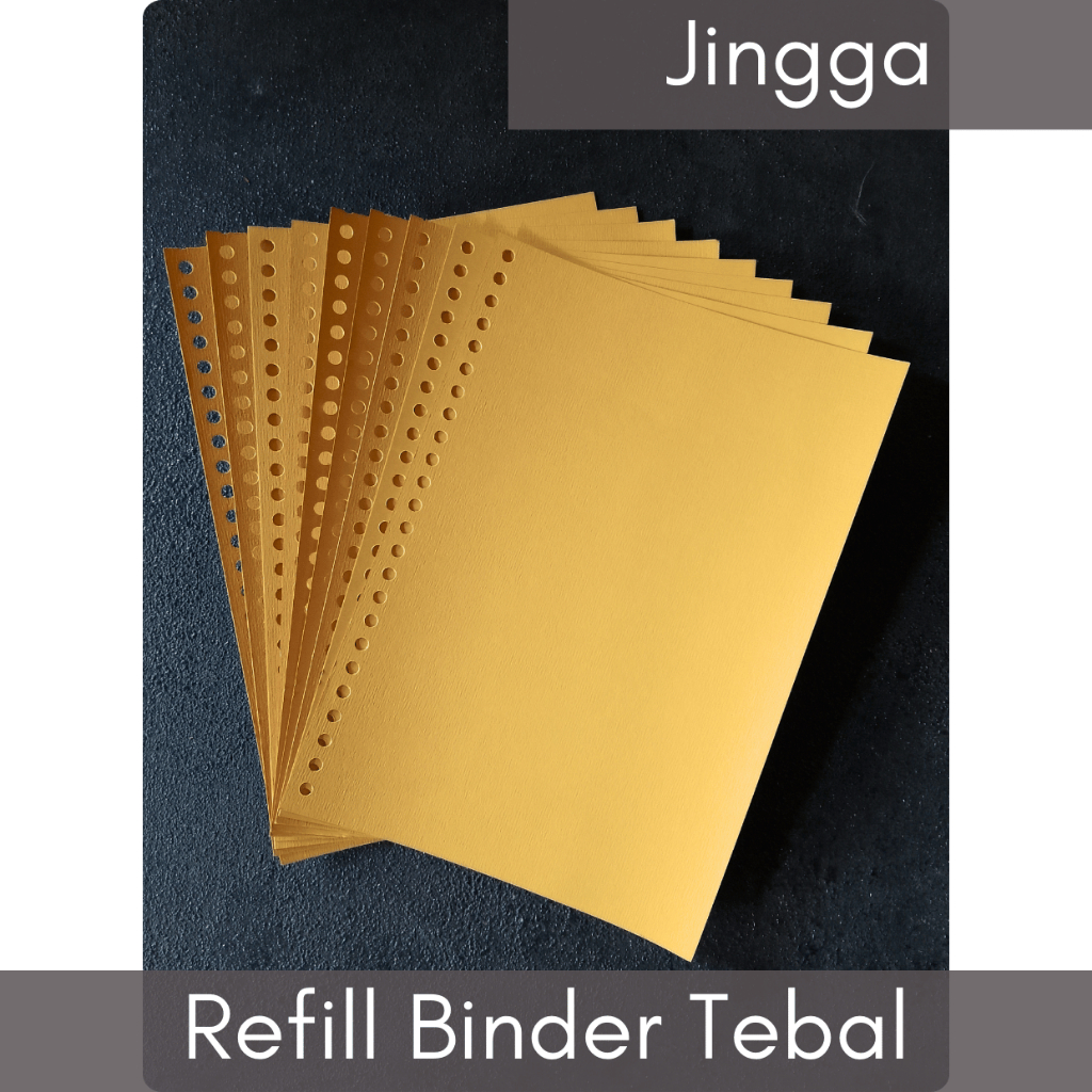 

[10pc JINGGA] Refill Binder Tebal Polos / Pembatas Binder / Kertas Notebook Isi Kertas Binder A5