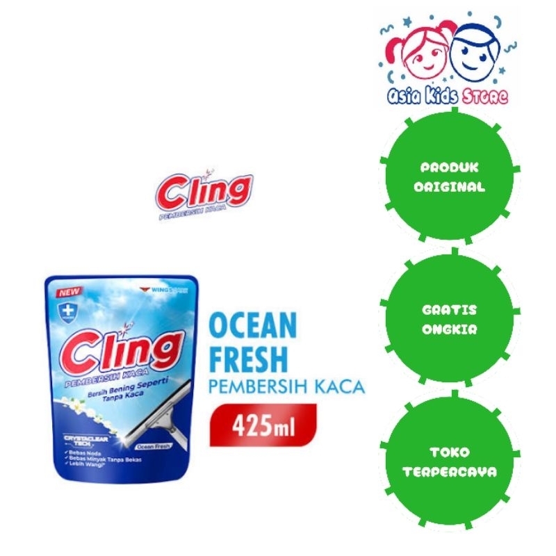 Cling Pembersih Kaca / Pembersih Kaca 425ml