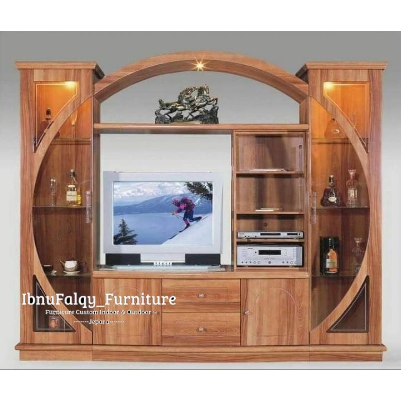 penyekat Ruangan Jati Jepara, Bufet Tv Jati Jepara, Almari Hias Jati Jepara