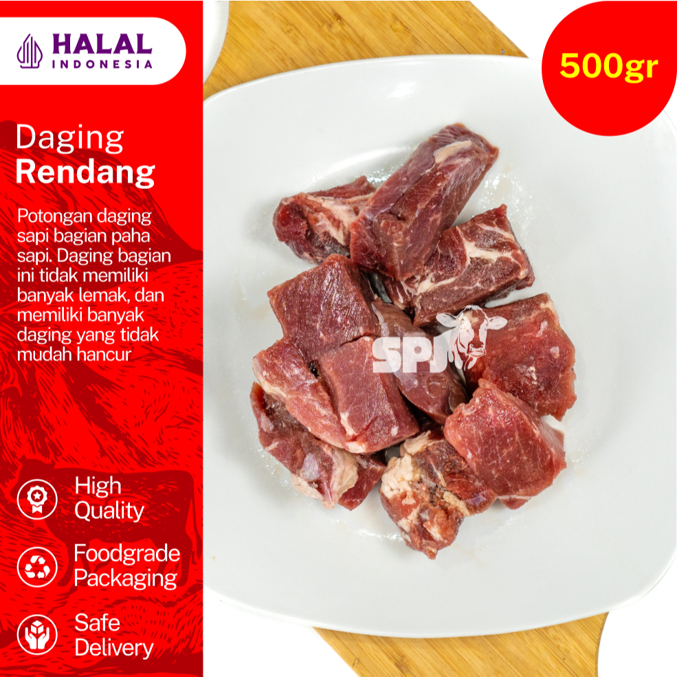 

Daging sapi premium Daging Rendang daging frozen daging import berkualitas 500 gram