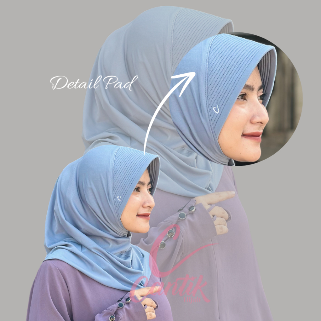 Hijab Sport Pet Tebal/ Jilbab Bergo Sport  Pet Tebal/Kerudung Sport Pet Tebal