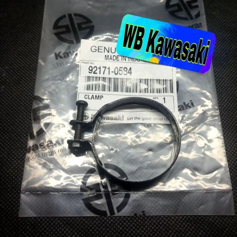 KLEM INTAKE KARBU dan KLEM KARET FILTER NINJA 150 R RR SS ORIGINAL