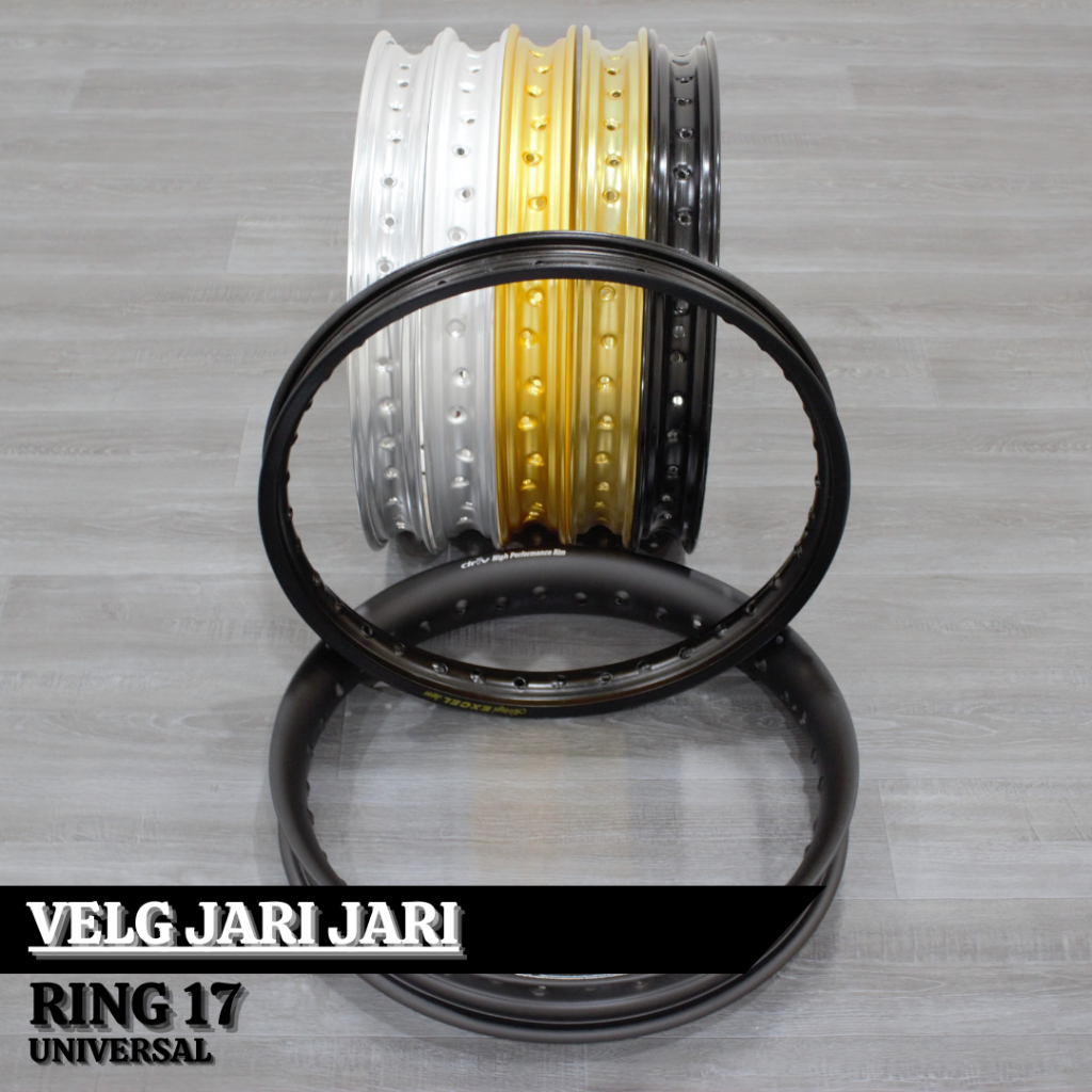 Velg Ring 17 iDriv - Motegi Excel - Race Line / Veleg Ring 17 Jari Jari / Pelek Ring 14 17 Ukuran 17