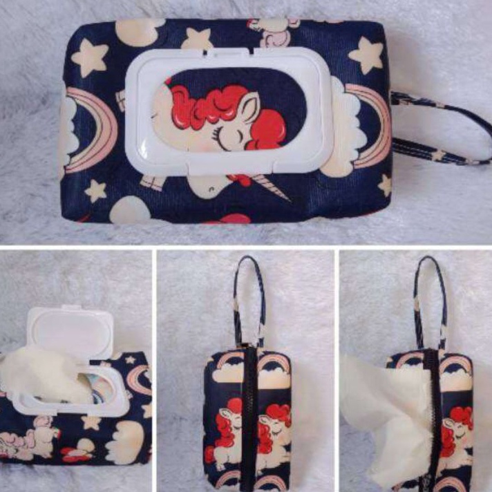 Bonus TEMPAT TISU 2 IN 1  wet tissue pouch tisu basah dan kering