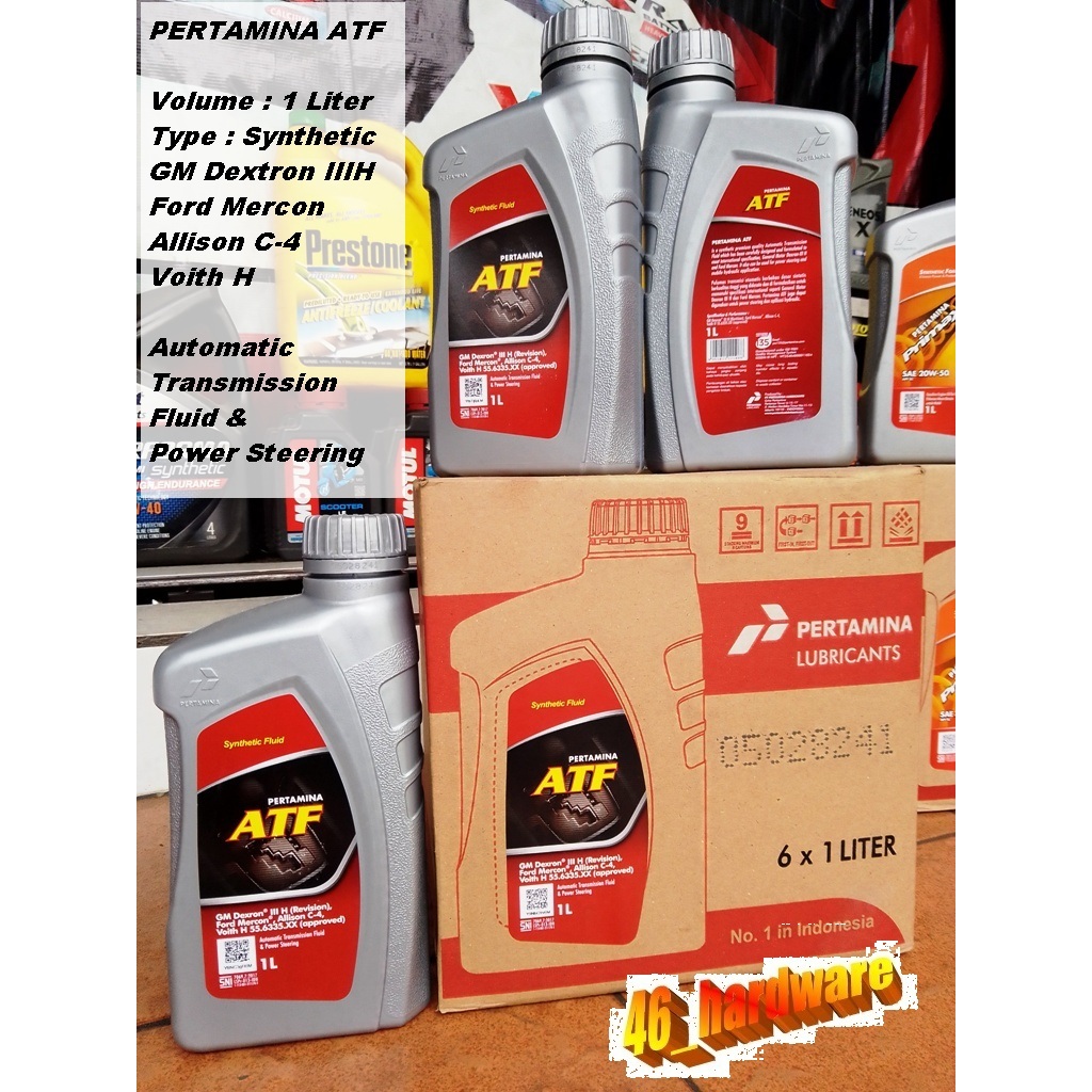 PERTAMINA ATF Automatic Trasmission Fluid GM Dexron FORD Mercon Voith PSF Power Steering Hydrolic OL