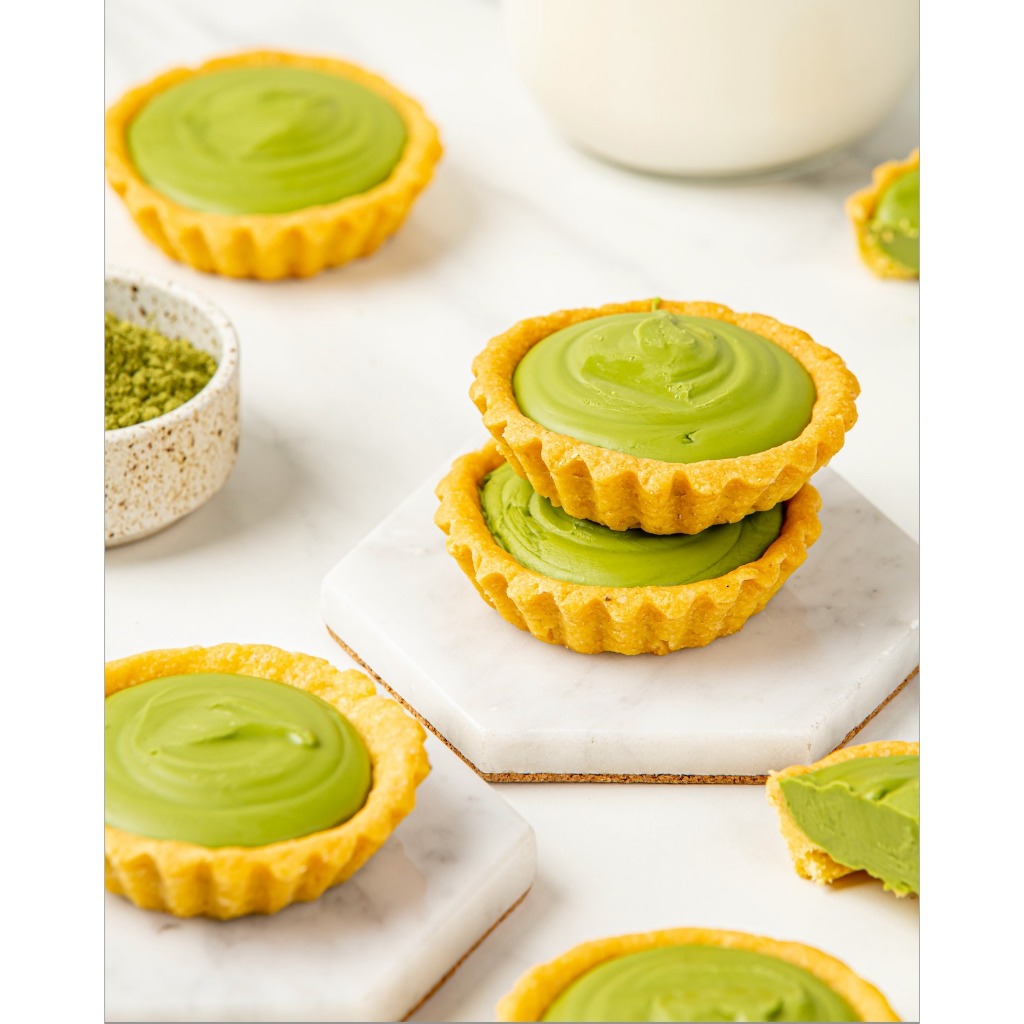 

Pie susu Matcha 6 pcs | Pai Susu | Camilan | Kue kering | coklat