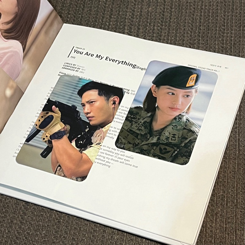 descendants of the sun ost album pc kim jiwon + jin goo