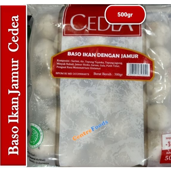 

Baso Ikan Jamur - Bakso Cedea | 500gr [ Harga Per BKS ]