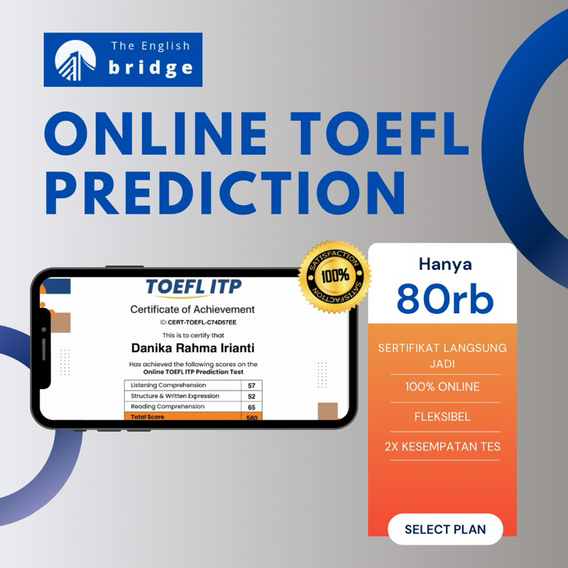 TOEFL Prediction Sertifikat Elektronik