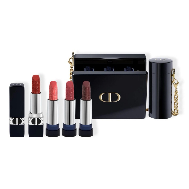 NEW Dior Rouge Minaudiere Clutch Set Lipstick
