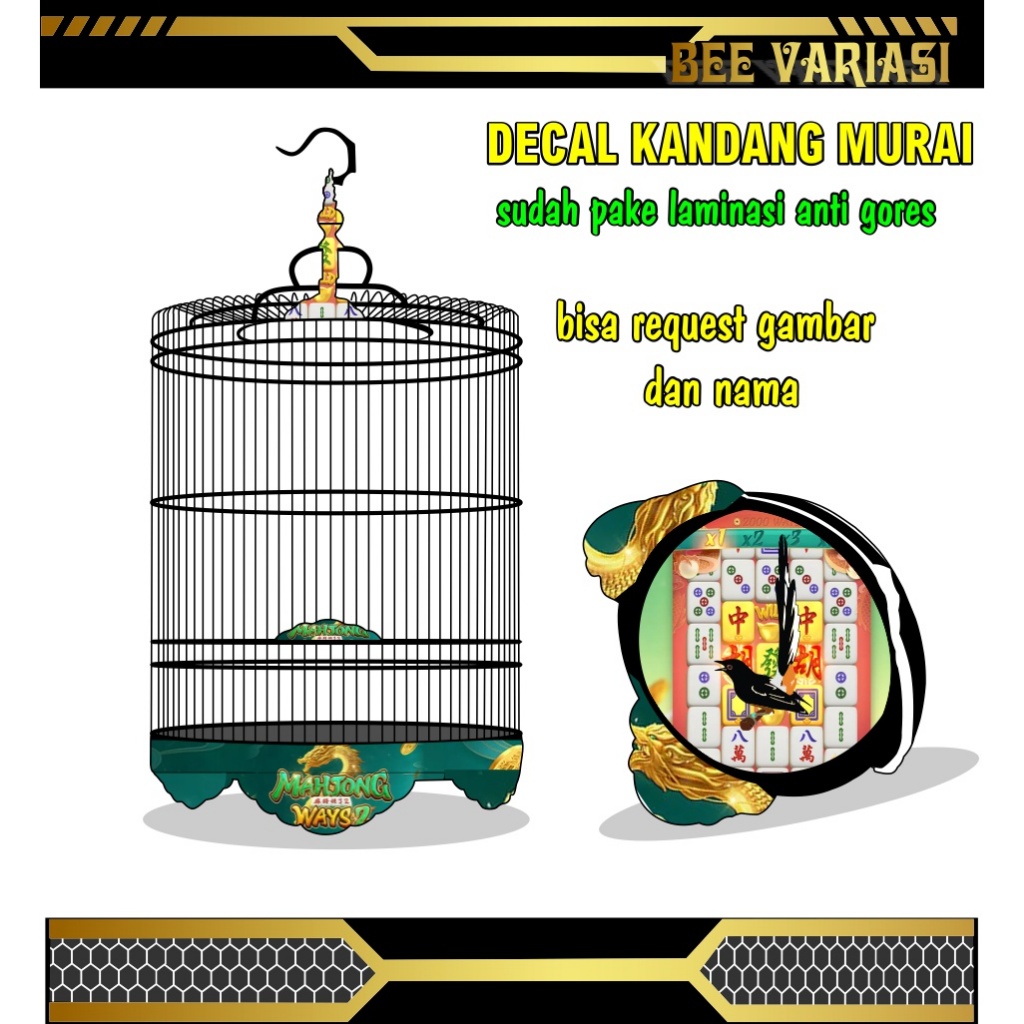 kandang tebok, sticker sangkar murai, tebok murai ,stiker tebok murai ,sangkar murai, decal sangkar 