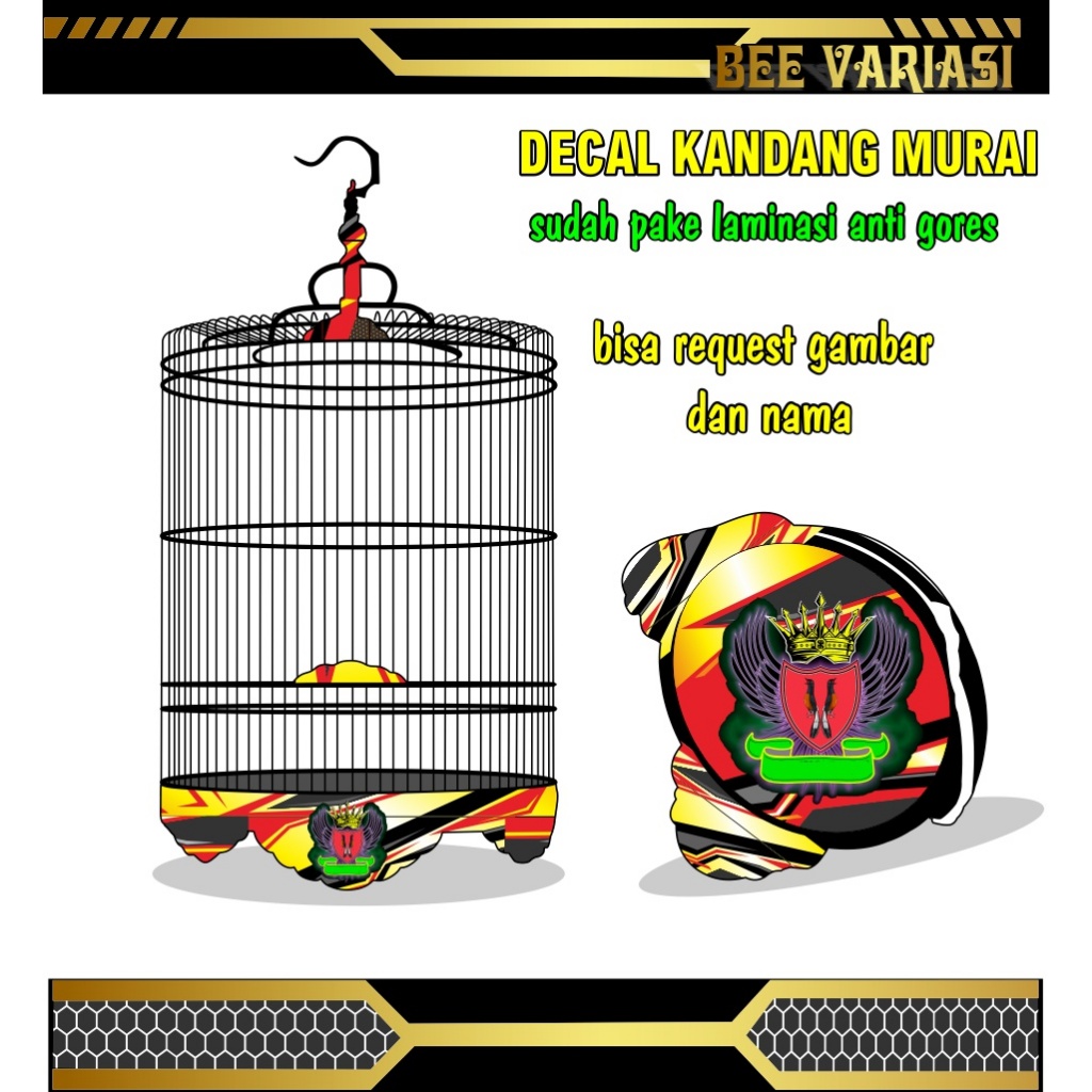 stiker sangkar, sticker sangkar murai, tebok murai ,stiker tebok murai ,sangkar murai, decal sangkar