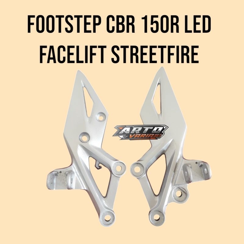 Postep CBR 150R LED New StreetFire facelift Footstep Bostep Pijakan Kaki Depan CBR150R