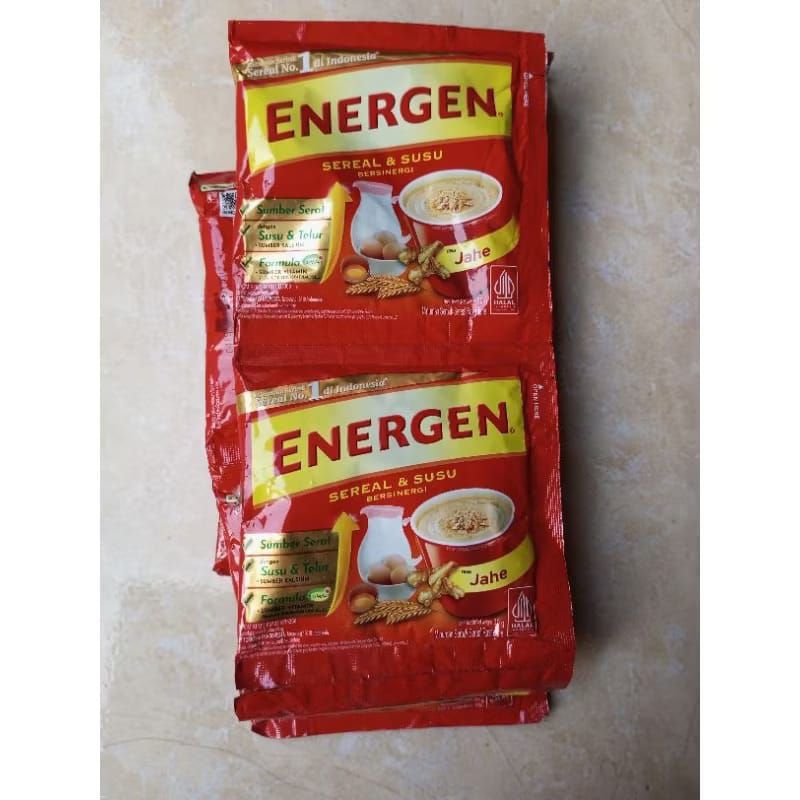 

Energen rasa jahe 1 renteng isi 10sc