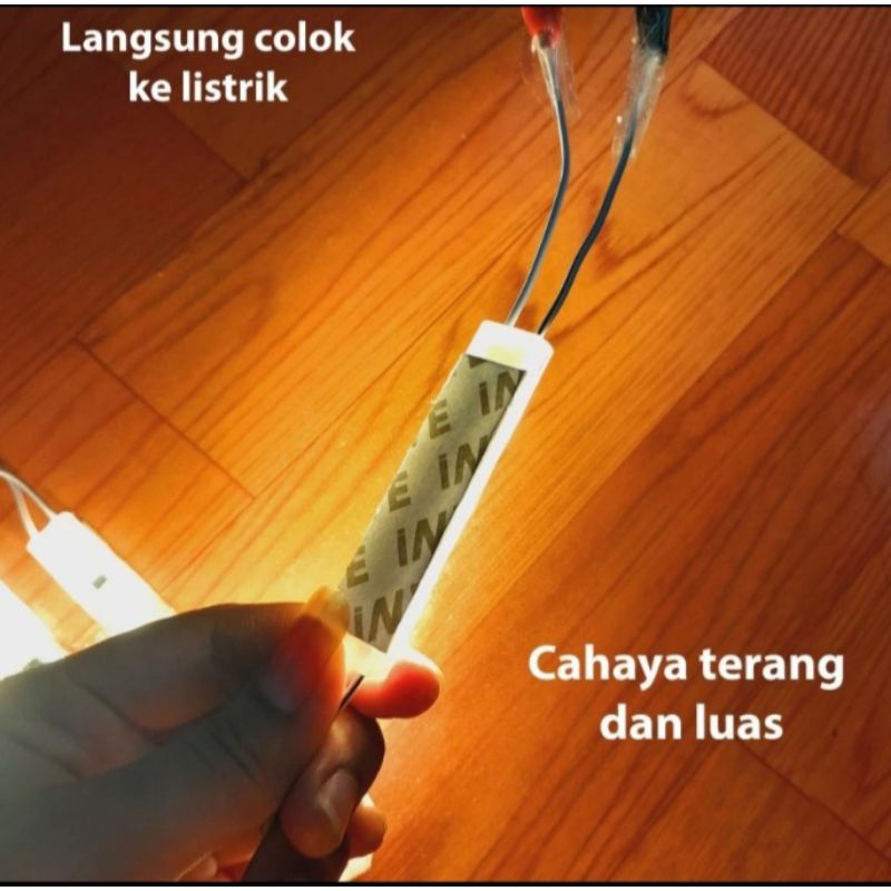 lampu led 3 mata AC langsung colok listrik  1,5 watt  tanpa perlu adaptor