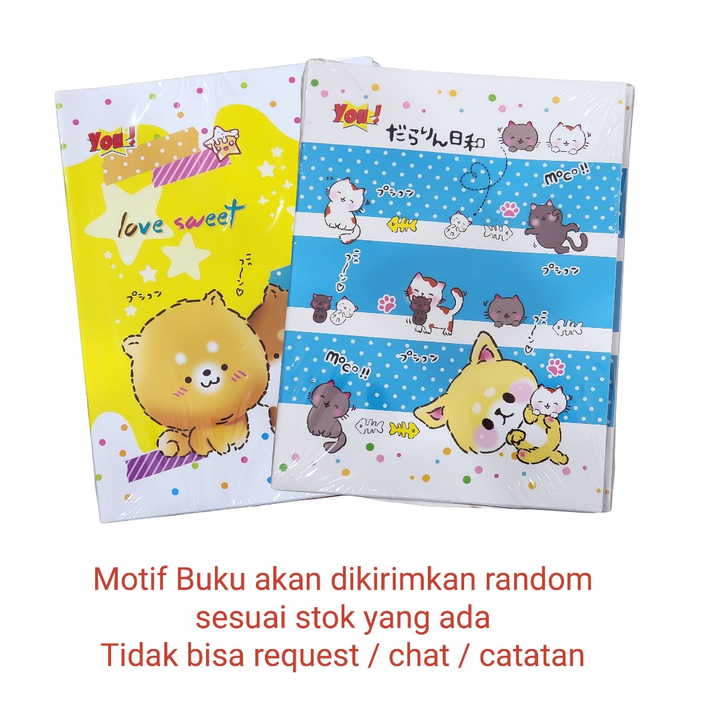

[ 1 PACK / 10 PCS ] Buku Tulis Catatan Bergaris YOU 38 Lembar