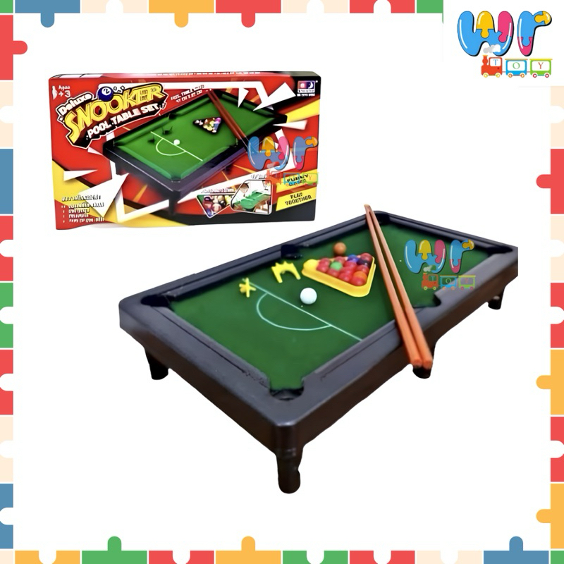 WR TOYS - Deluxe Snooker / Mainan Anak Billiard Snooker / Mainan Billiard Mini / Mainan Billiard Set