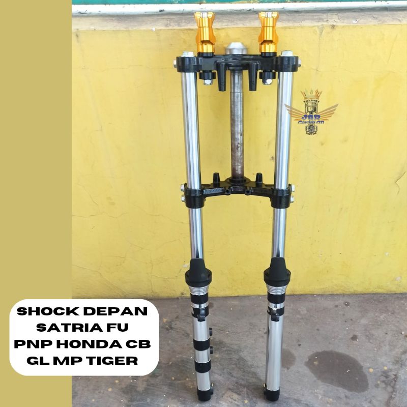 Shock Depan Satria Fu Bubut Kilap Pnp Honda GL Megapro Tiger