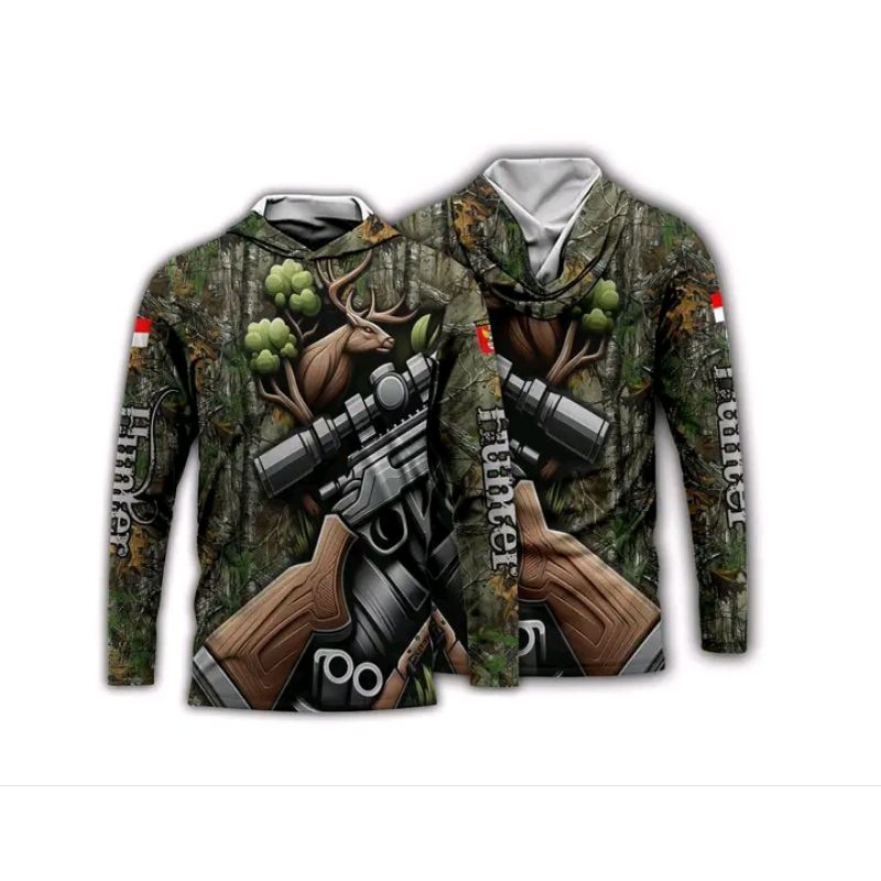 BAJU BERBURU DEER HUNTER / Request Custum Nama dan logo Club warna Cerah Full Print