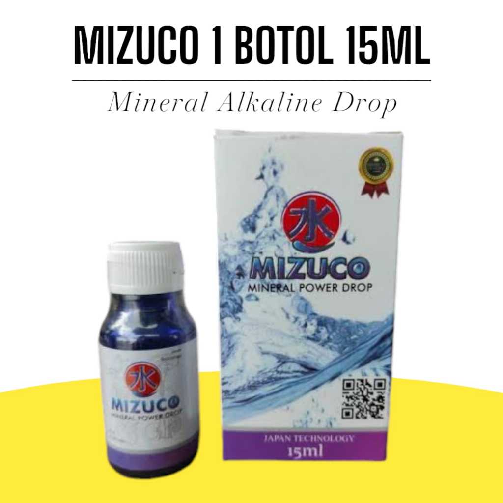 MIZUCO MINERAL ALKALINE 1 BOTOL 15ML ORIGINAL