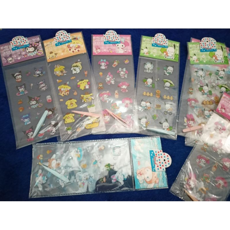 

Sticker Sanrio & kuromi panjang + penjepit