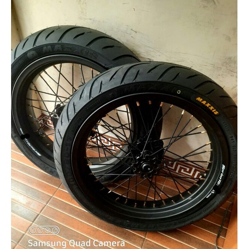 wheelset supermoto crf ban maxxis baru ring 17