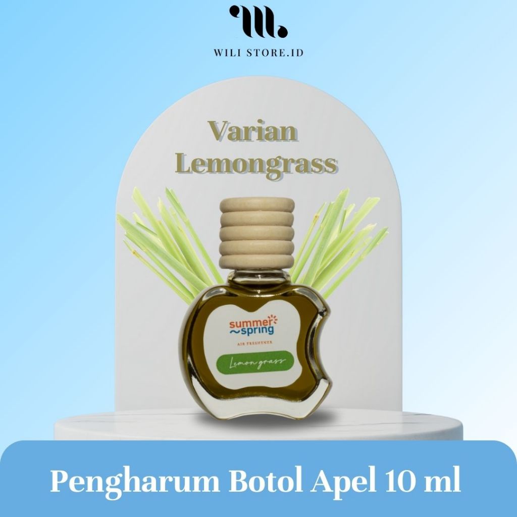 Pengharum Summerspring  Botol Apel Lemongrass 10 ml - Pengharum Mobil - Pengharum Ruangan