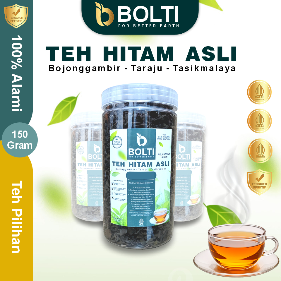 

Teh hitam original CAP BOLTI premium Black tea asli taraju teh diet penurun berat badan minuman