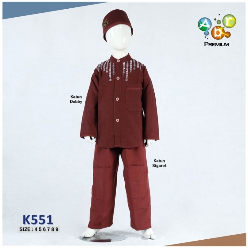 Koko Anak ABR "K.551" / Baju Muslim Anak (1kg = 2set)