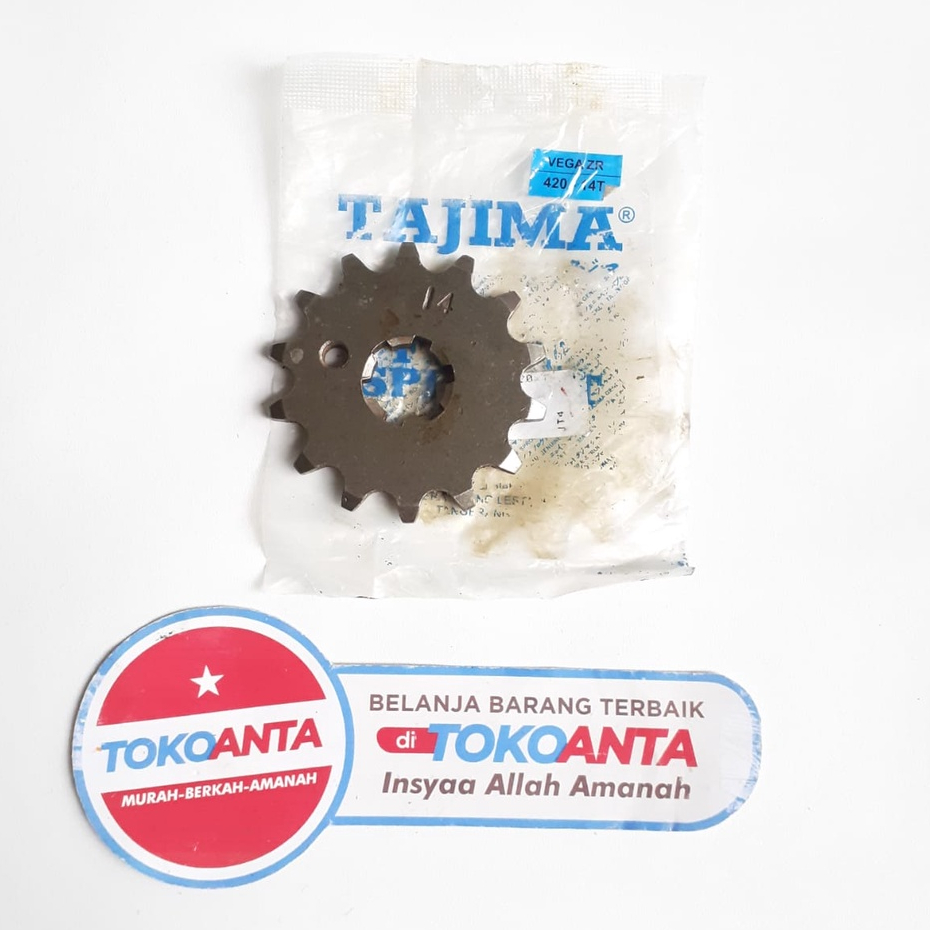 Gir Gear Depan Motor Vega ZR VegaZR  420 x 14 Tajima