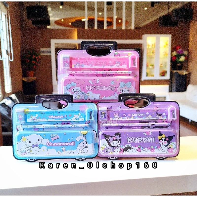 

Paket Stationery Set/Paket Alat Tulis/ATK Set Kotak Pensil Sanrio Kuromi Melody Cinamoroll