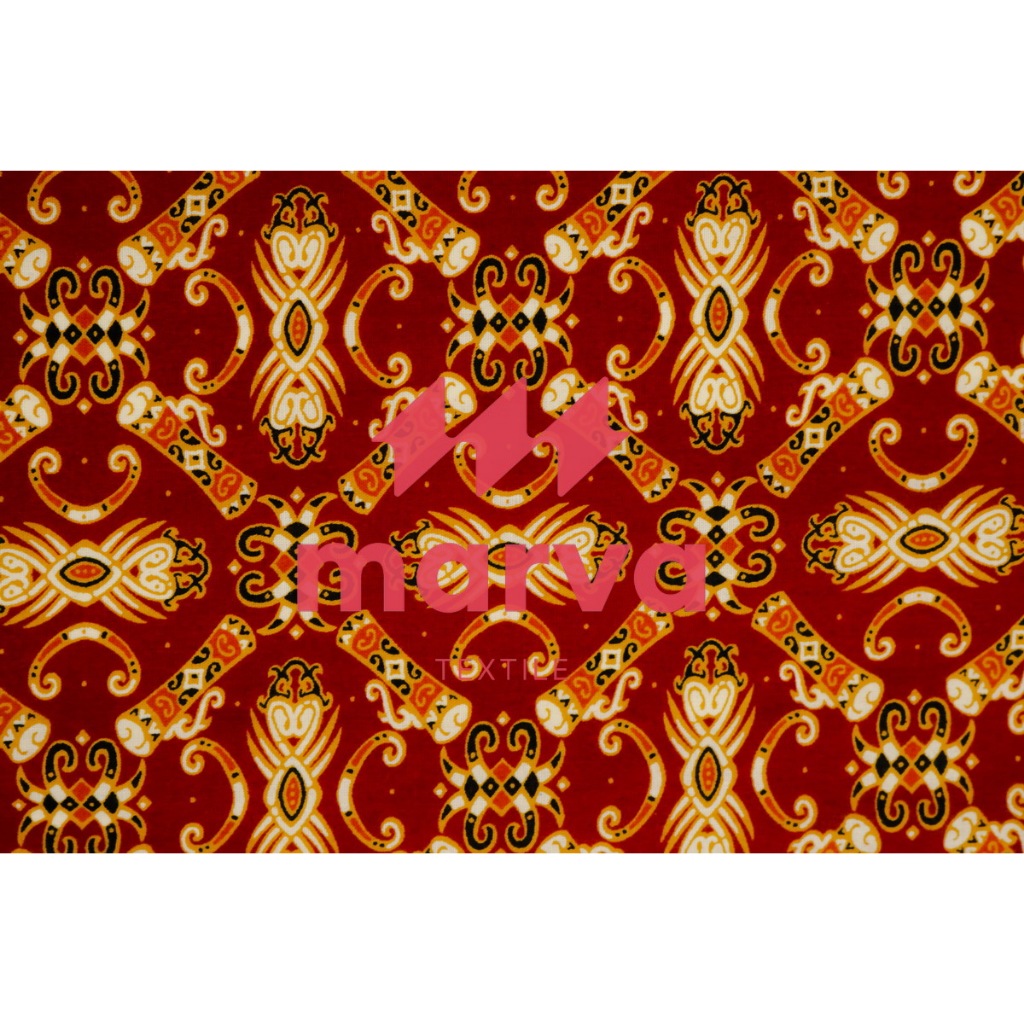 Kain Batik Meteran Premium Bahan 100% katun motif Nusantara Indonesia by Marva textile