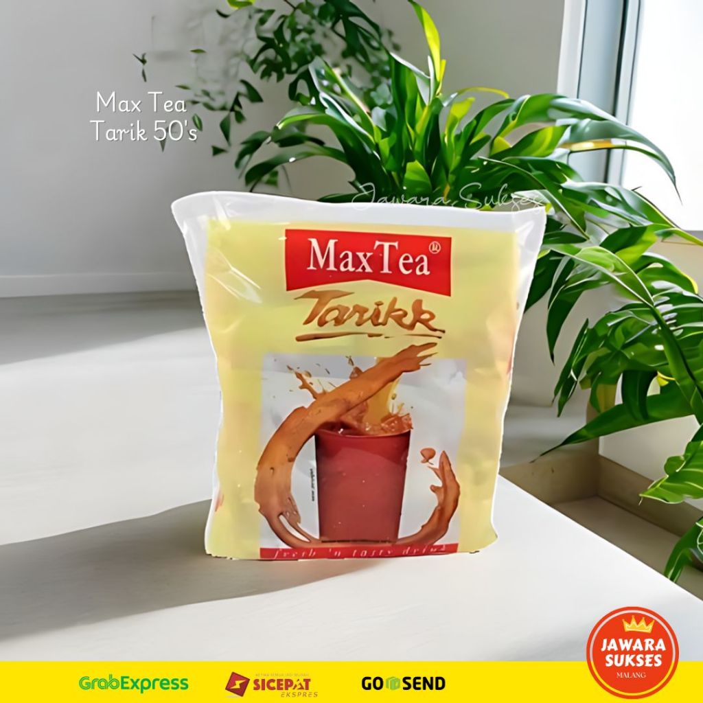 

Max Tea Tarik 50's | 25gr isi 50 sachet | Max tea Teh Tarik Original